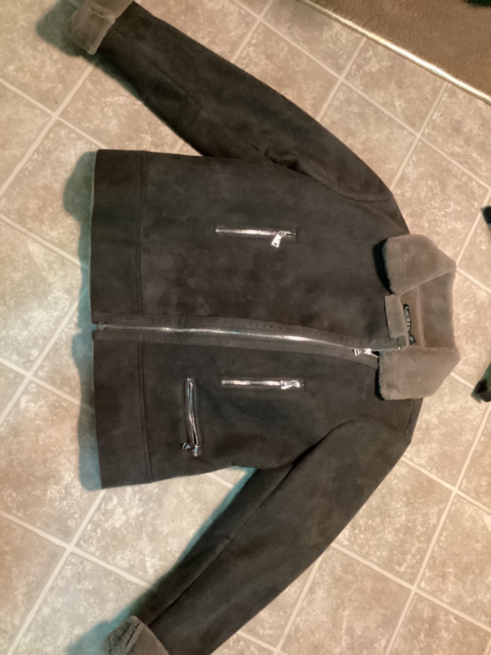 ~ Women's Lauren Ralph Lauren Faux Shearling Jacket ~